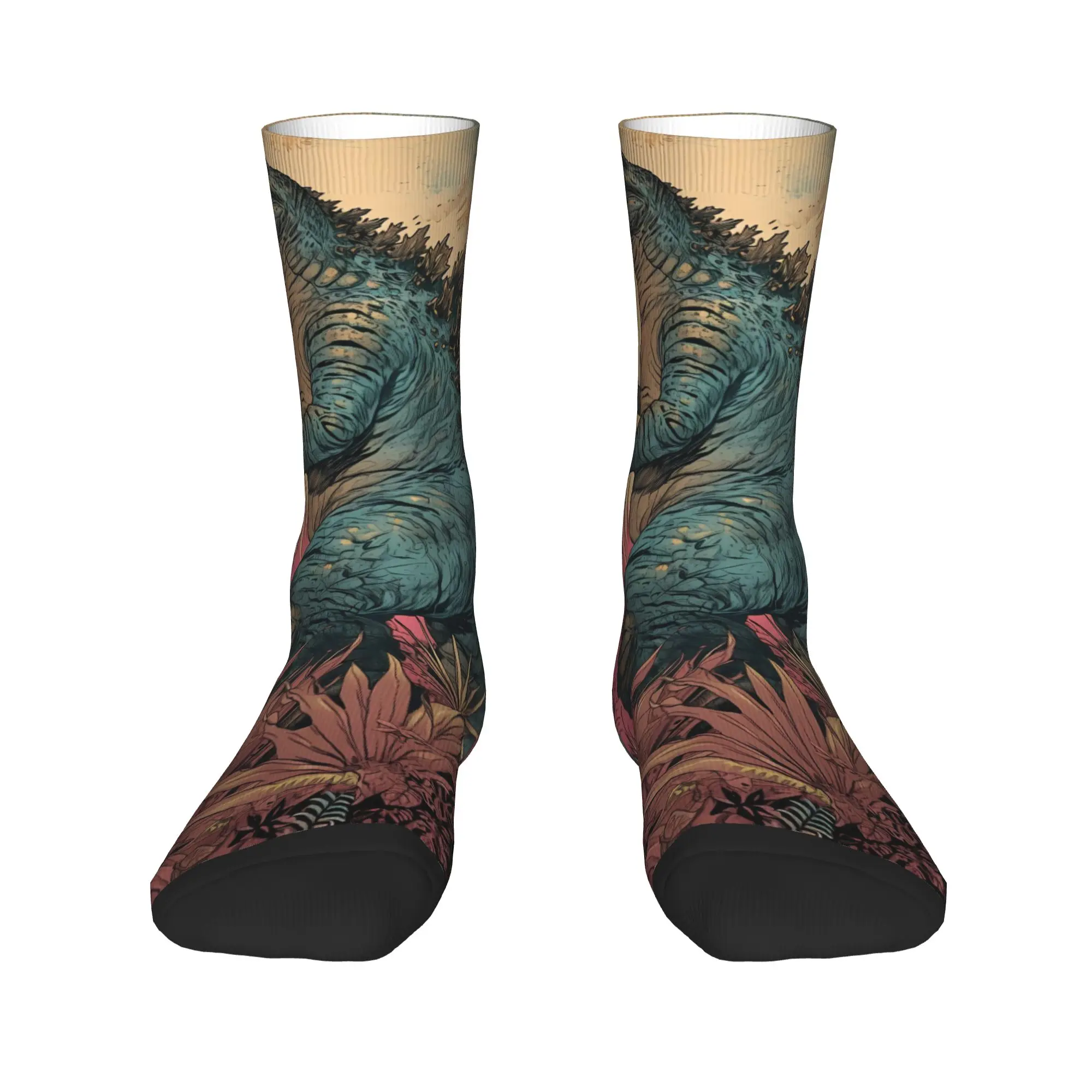 Godzillaed Anime Manga Stockings Women Men 3D Printing Socks Soft Harajuku Socks Autumn Outdoor Sports Anti-Slip Socks Gift