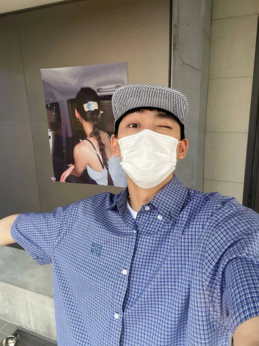 Été nouveau américain rétro bleu Plaid ort Sve irt ample décontracté polyvalent brodé hommes femmes irt Jaet