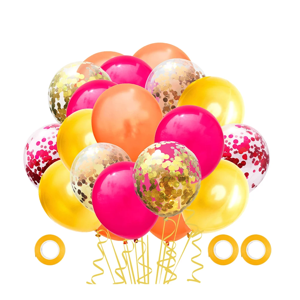 

60pcs Colorful Latex Set Confetti Decor for Birthday Party Supplies Latex Balloons Gathering Banquet Festive Atmosphere