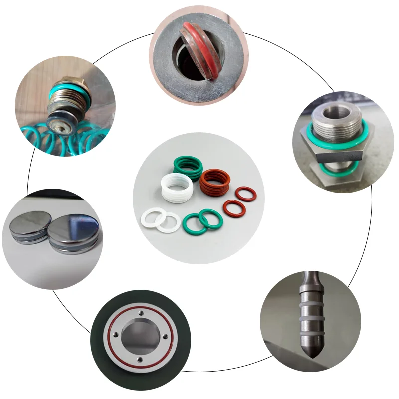 Rondella di tenuta O-ring in Silicone VMQ FKM O-Ring in gomma fluorurata verde resistente all\'olio ad alta temperatura per macchina da caffè con