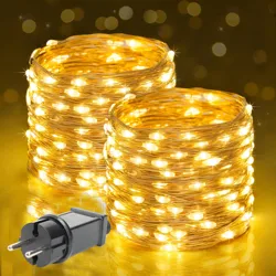 200m Christmas String Fairy Lights Garland 2024 Waterproof Mini LED Decoration Outdoor Garden Gift Ornament New Year tree decor