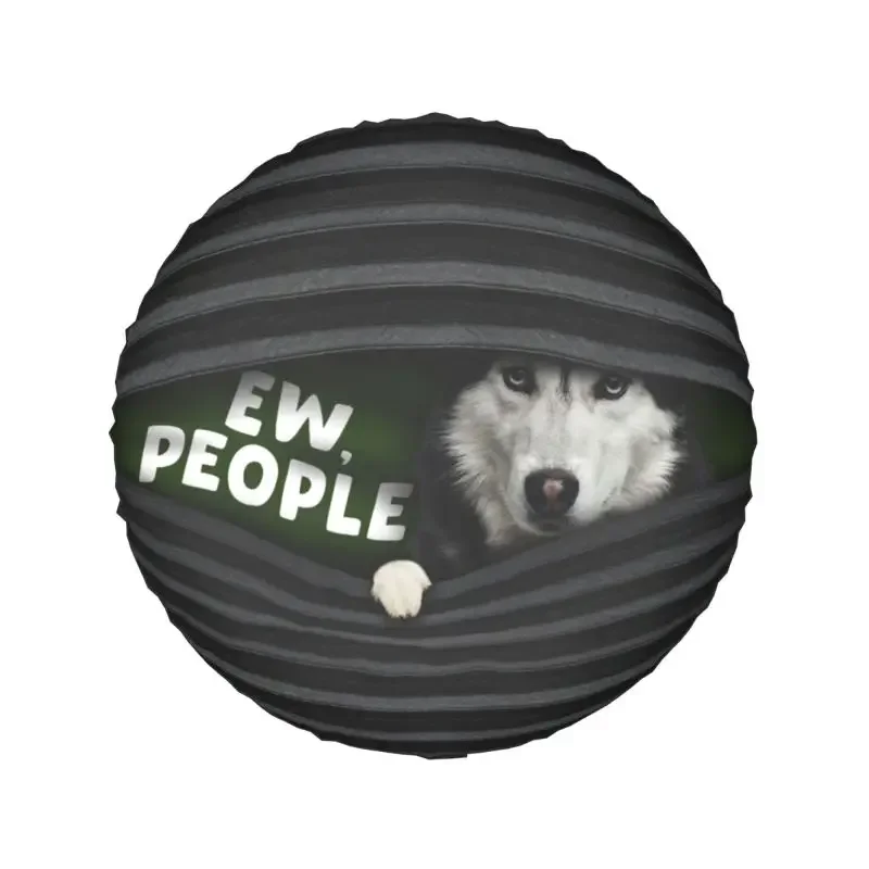 Custom Funny Siberian Husky Dog Spare Tire Cover for Jeep Toyota Mitsubishi 4WD 4x4 SUV Car Wheel Protector 14