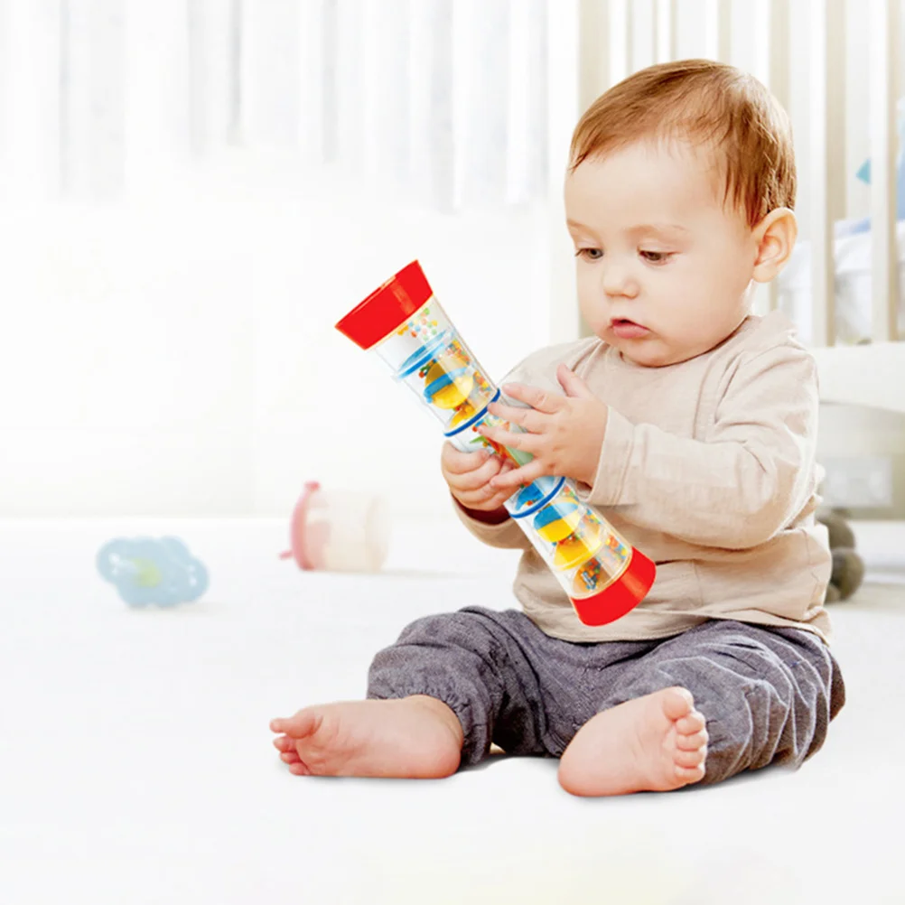 1Pcs Kaleidoscope Educational Creative Plaything Hand Bell Cognitive Rotating Grab Training Plastic Kaleidoscope