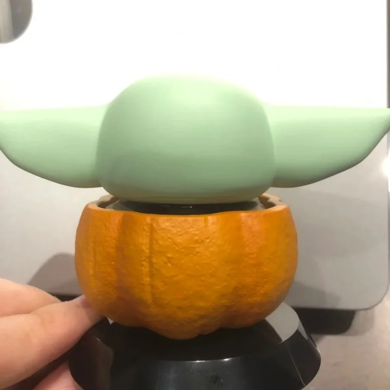 Nieuwe Echte Star Wars Cosbaby Bobble Head De Mandalorian Grogu Pompoen Action Figure Collectible Model Toy Ornament Kawaii Gift