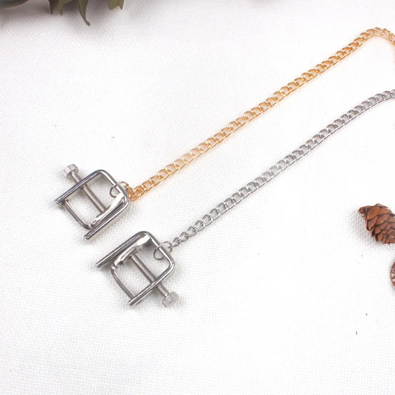 مشبك حلمة جنسي معدني مربع للرجال والنساء، مشبك الثدي، مشبك مهبلي، منتج للبالغين #2