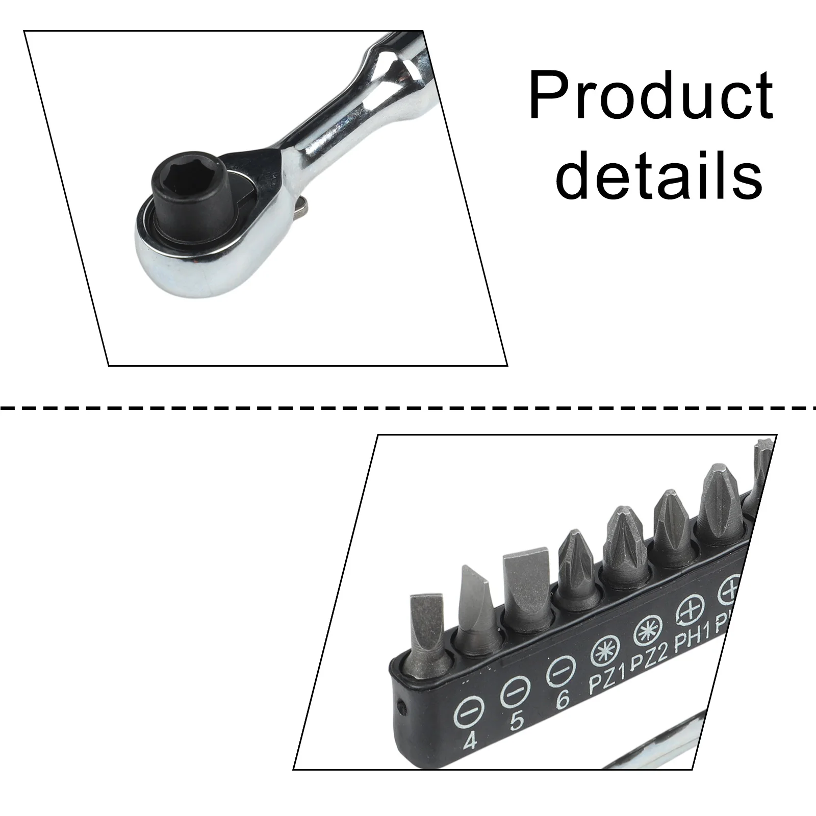 72 Teeth Ratchet Wrench Set With Screwdriver Bits Extension Bar Double Ended Quick-Release Socket Ratchet Wrench Hand Tool