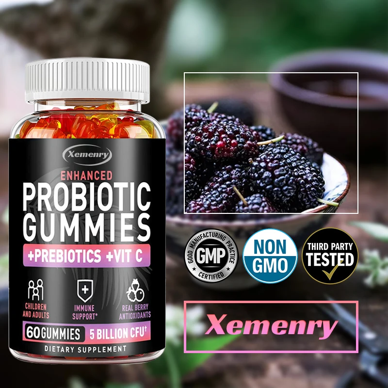 Probiotic Gummies - Promote Intestinal Health, Relieve Gastrointestinal Discomfort, and Improve Immunity