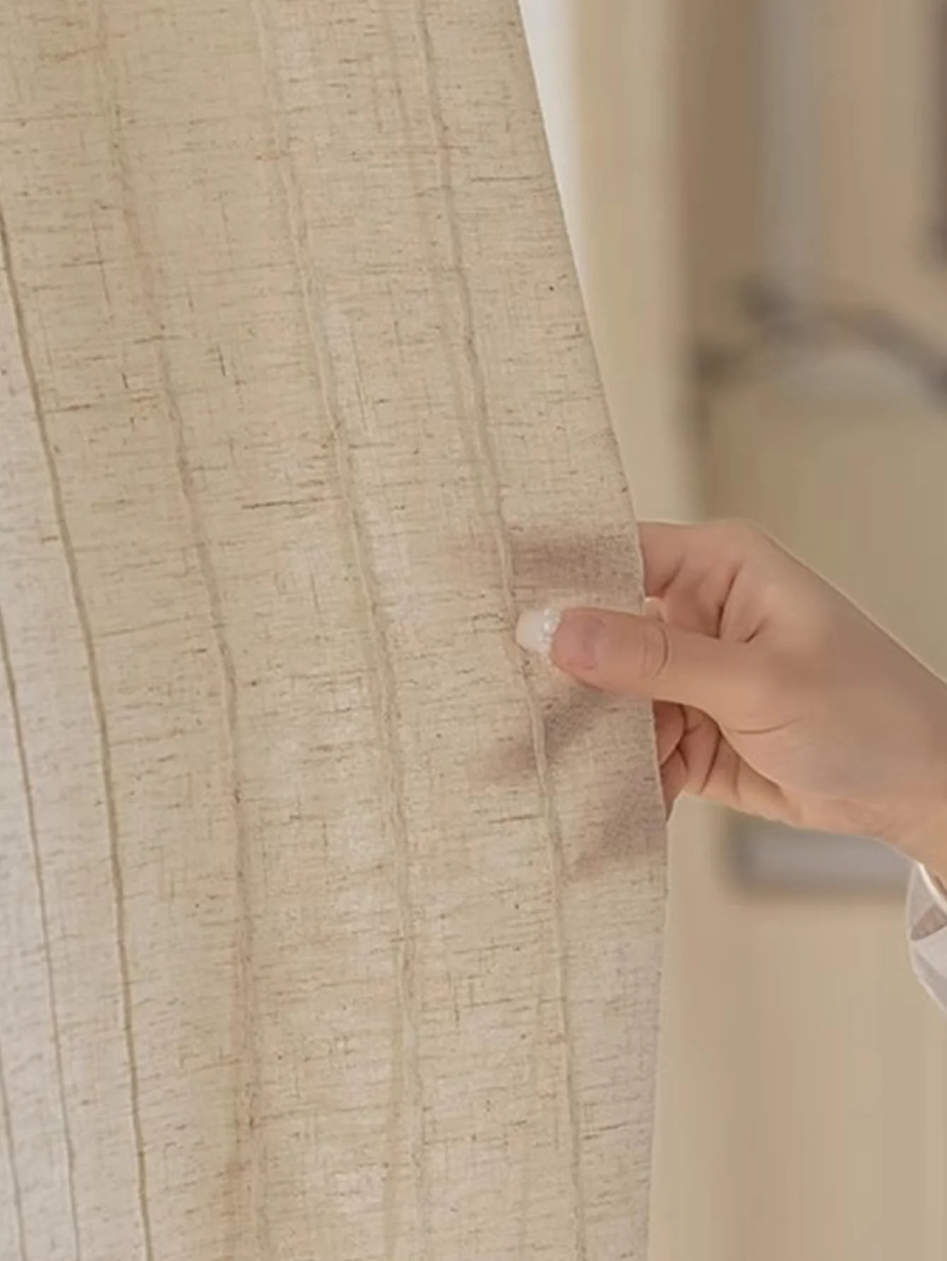 Japanese Zen style translucent and non translucent linen style gauze curtain