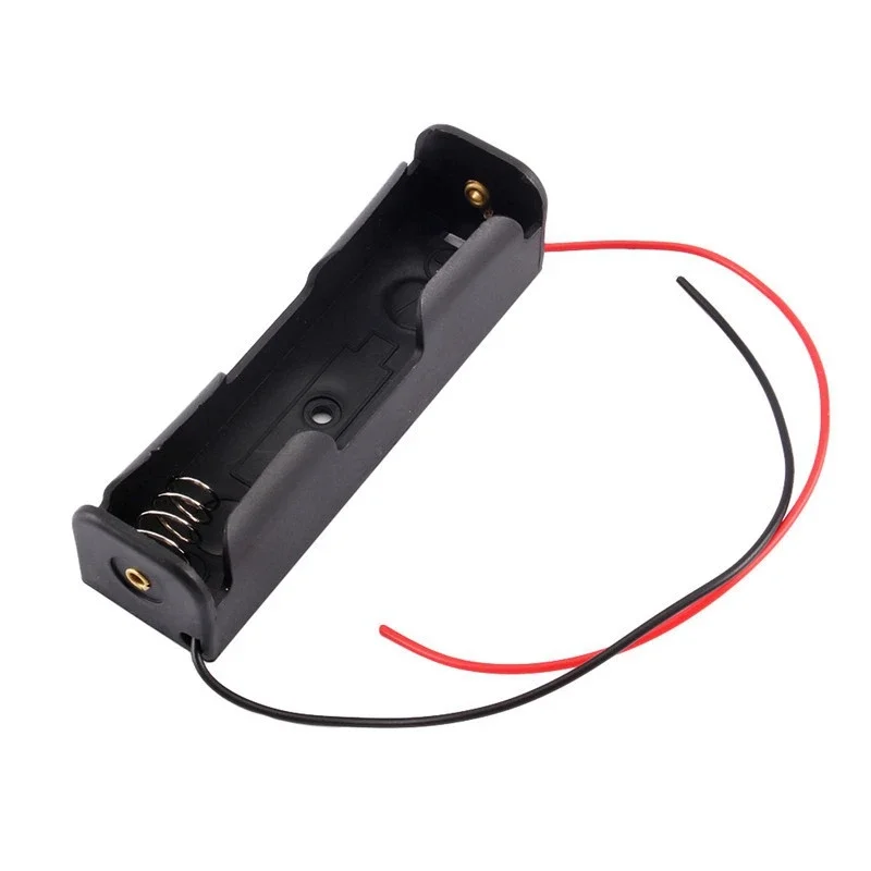 1Pc Black 18650 Battery Holder 3.7V Clip Holder Box Case For Rechargeable Li-ion Battery Storage Box 18650 Battery Holder