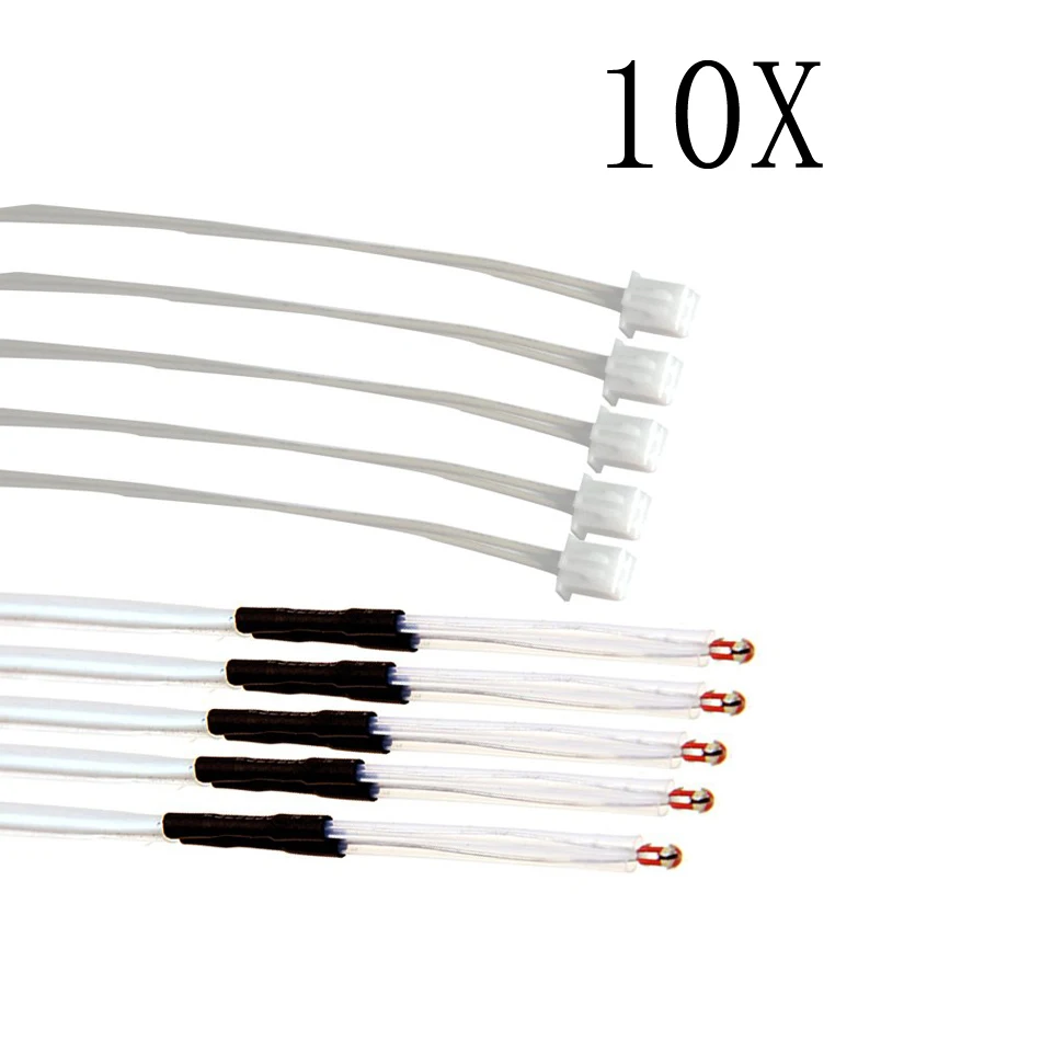 

10pcs 1M 3D Printer NTC Thermistor Temp Sensor 100K for Creality Ender 3/Ender 3 Pro/Ender 3 Neo/Voxelab Aquila