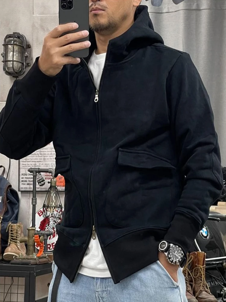 Sudadera con capucha de carga Extra gruesa y con forro polar para hombre, moda Harajuku negra, novedad, camisetas divertidas y baratas sin marca, Sudadera con capucha para hombre