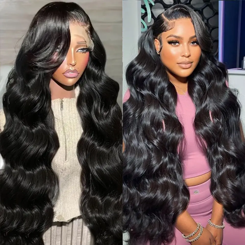 

13x6 Body Wave lace Front wig Human Hair Pre-drawn glue-free 180% Density Body Wave 13x6 HD Brizilian Hair Front wig for women