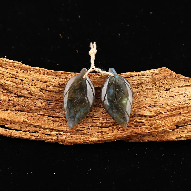 

B&F Labradorite Earring Beads for Jewelry Making, Handmade Natural stones beads, Stones for jewelry Making Supplies
