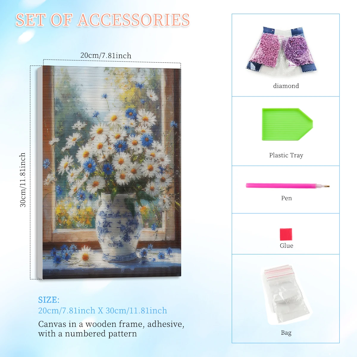 RUOPOTY Framed Daisy Diamond P - Art Craft Idea review and price