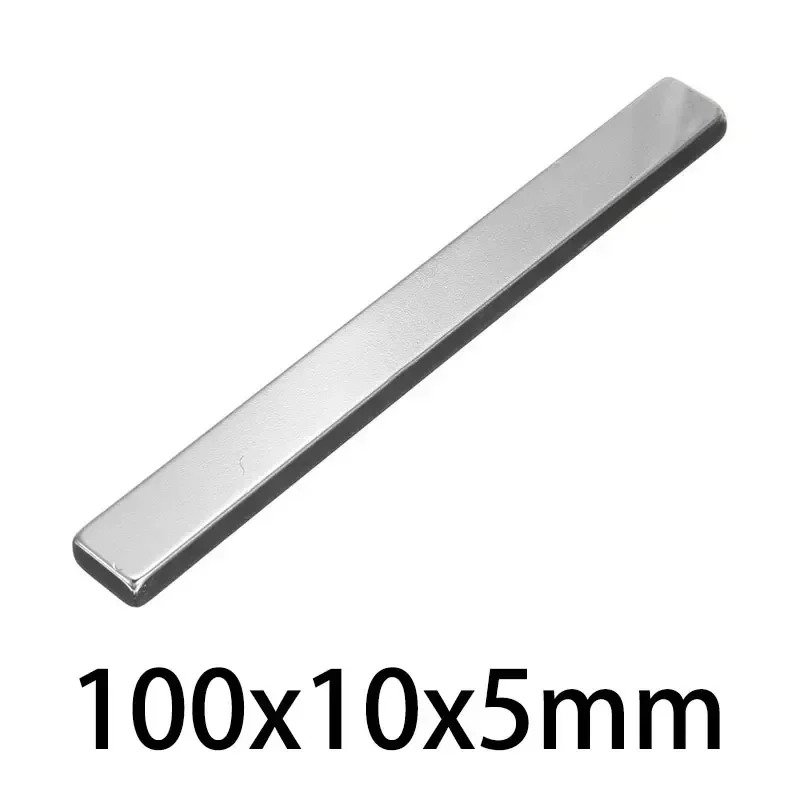 1/2/5/10PCS 100x10x5mm Powerful Block Magnets N35 Super Strong Neodymium Permanent NdFeB Magnet 100*10*5mm Magnetic Sheet