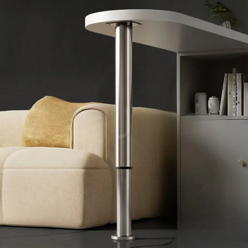 Stainless Steel Adjustable Table Leg Telescopic Support Post Adjustable Bar Counter Foot Cabinet Desk Load Bearing Bracket