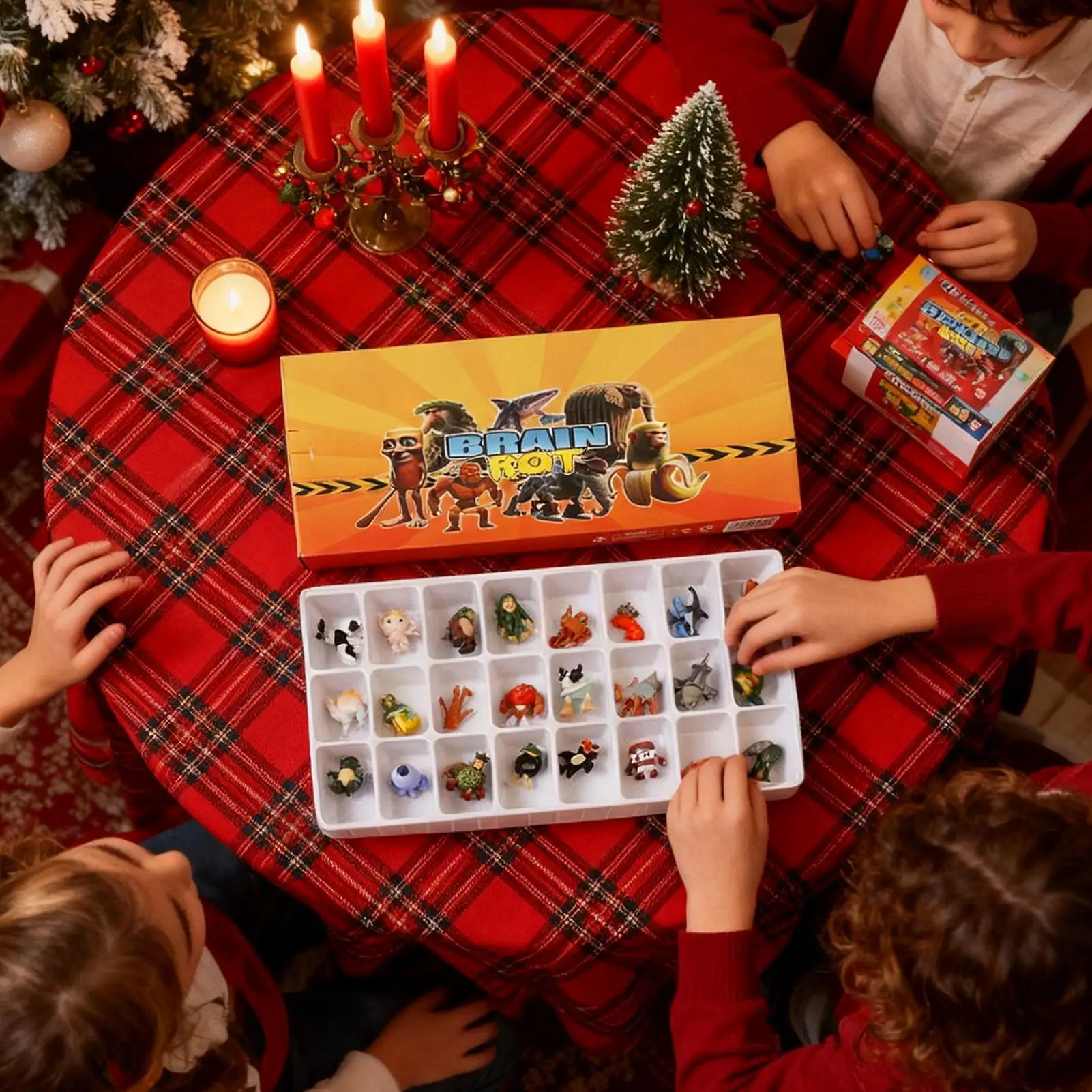 العد التنازلي التقويم 24 يوما Tongtongtongsahura تحصيل تمثال عيد الميلاد عطلة العد التنازلي للأطفال حفلة الشتاء الاحتفال