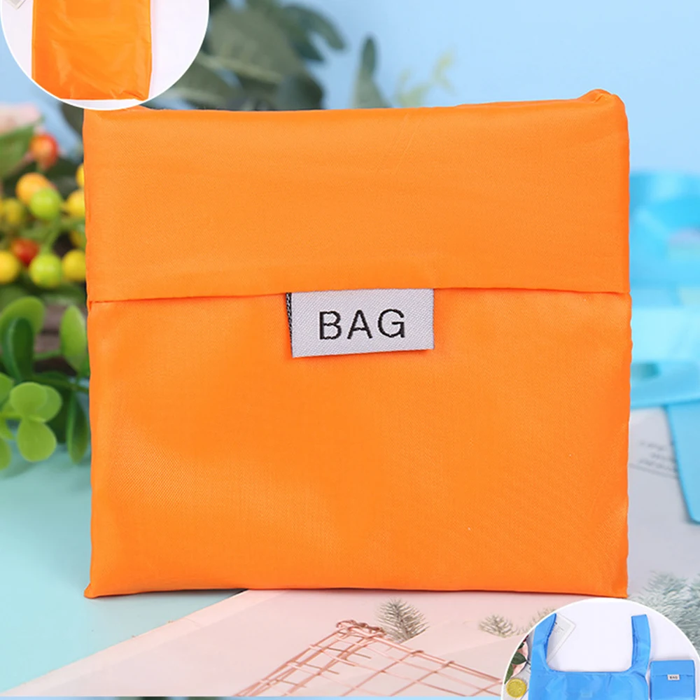 1~4PCS Shopping Bag Polyester Eco-friendly Hand Shoulder Reusable Shop Bags Bag Foldable Grocery Bags