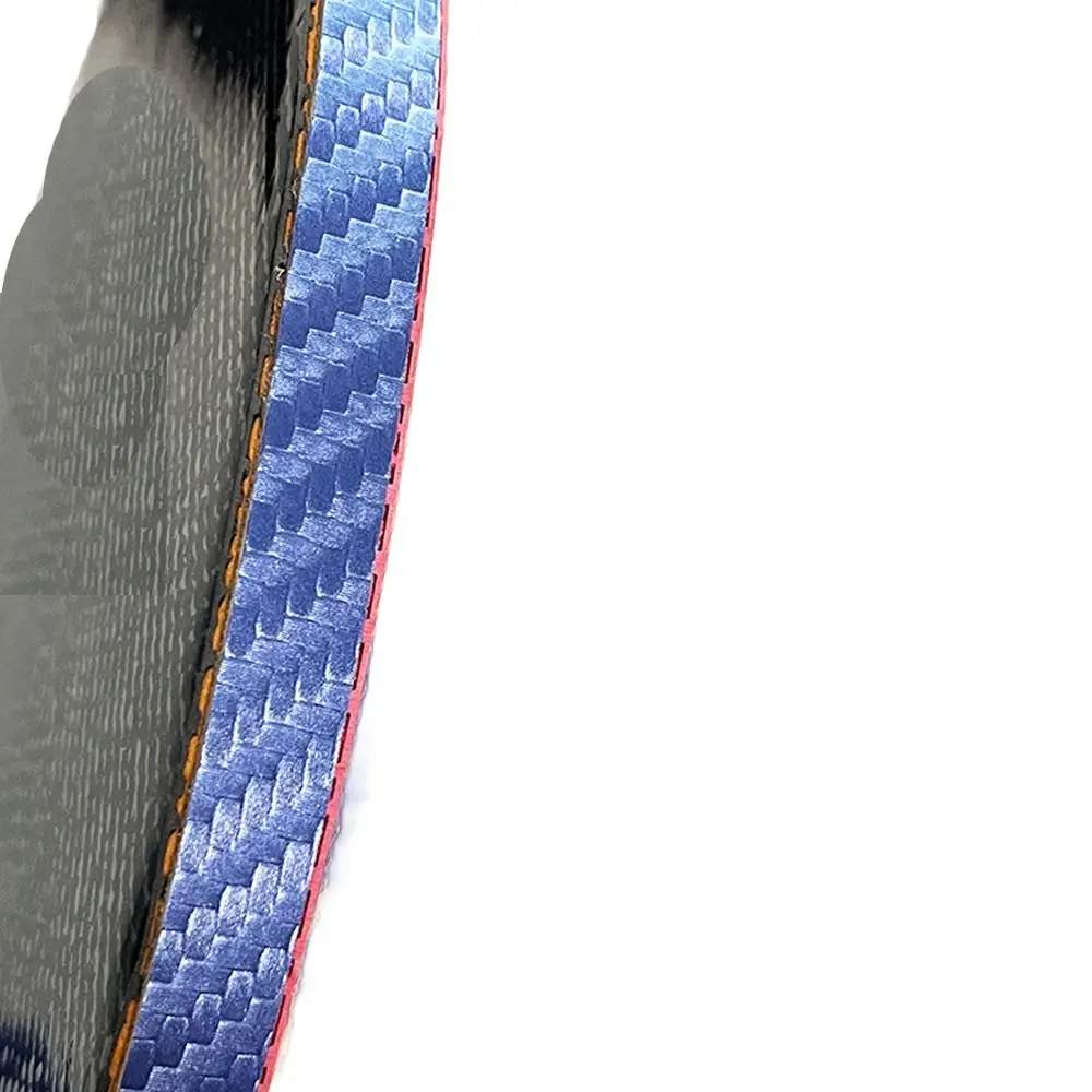 Cinta de borde de raqueta de tenis de mesa autoadhesiva, cinta lateral protectora de fibra de carbono, súper dura, gruesa, PU