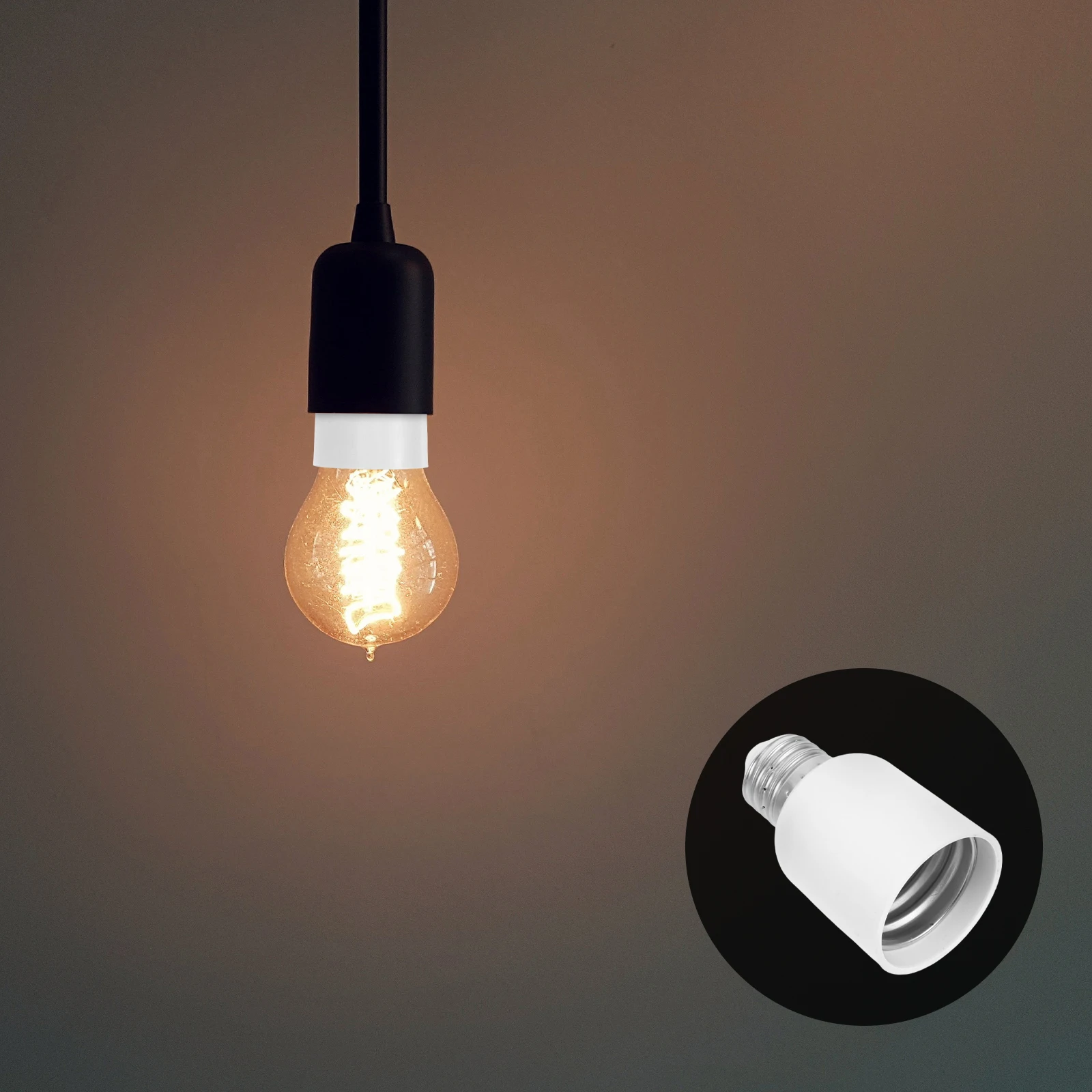 

E27 to E40 Light Bulb Converter Adapter Socket Base Holder Lamp Durable LED Compatible Home Office Use Socket Converter