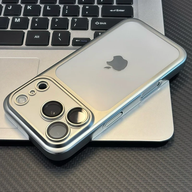 Luxury Plating Nano Matte Translucent Case For iPhone 17 16 