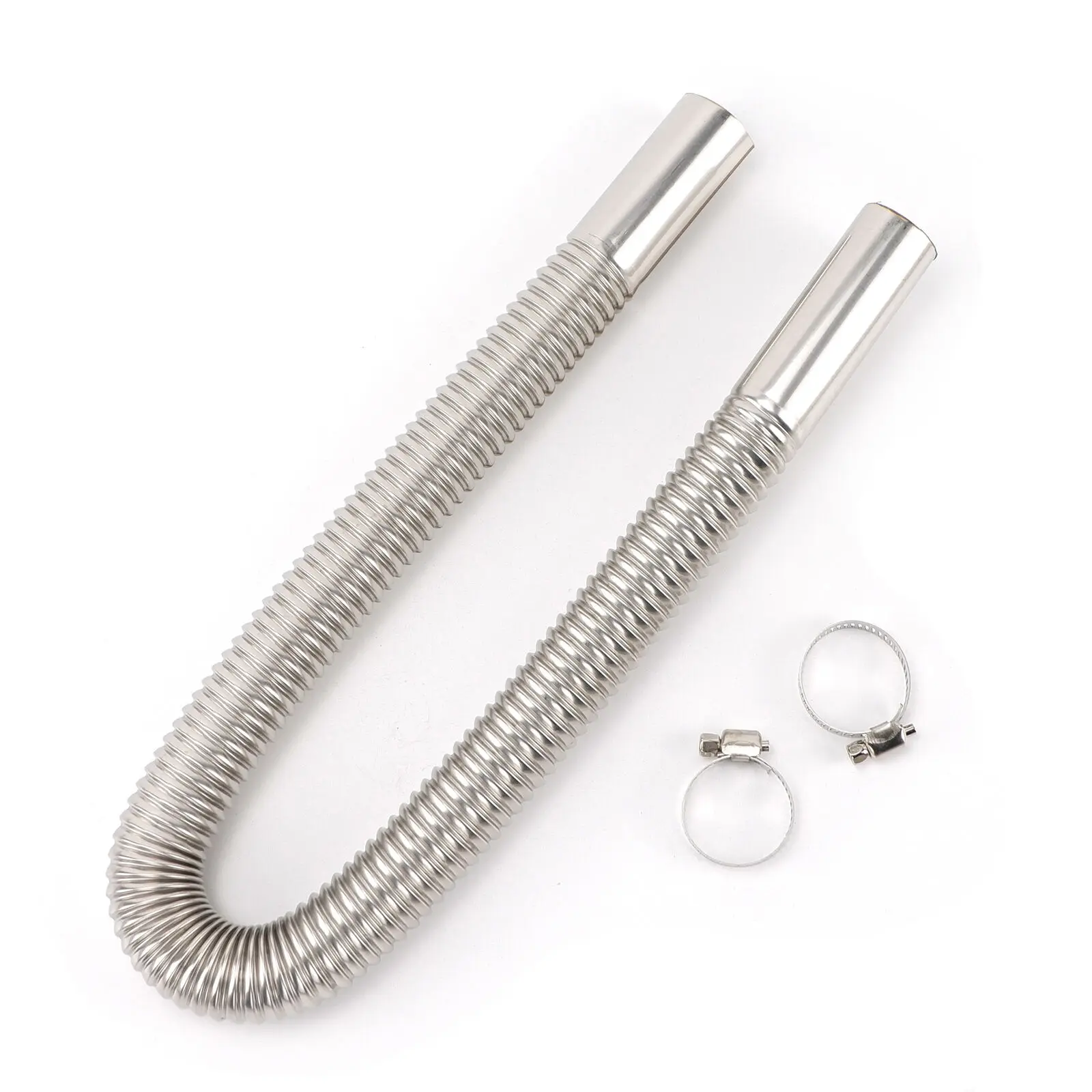 60cm Air Parking Heater Stainless Steel Exhaust Pipe Tube Gas Vent Silver For Air Diesels Parking Tank Car Heaters Accessories