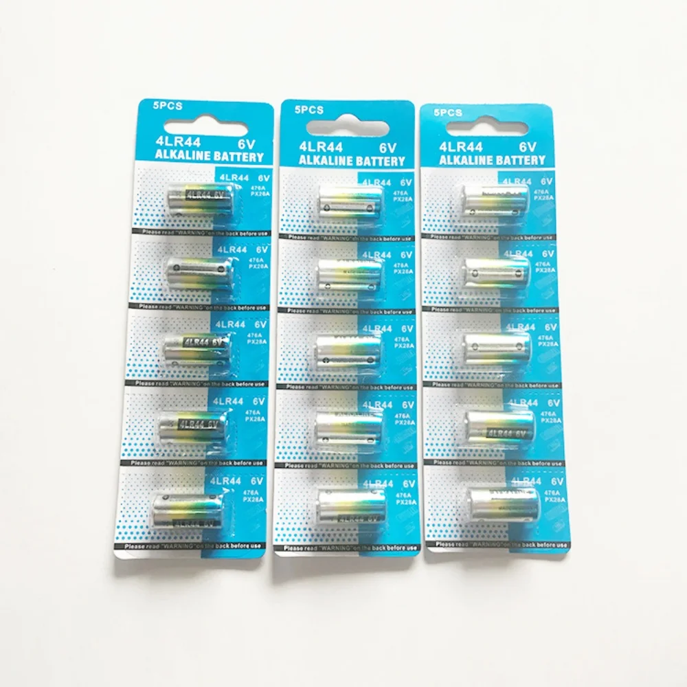 4LR44 6V Alkaline Battery, Replacement for 476A L1325 2CR1-3N in Car Remote, Dog Training Collar, Toy, Long Lasting