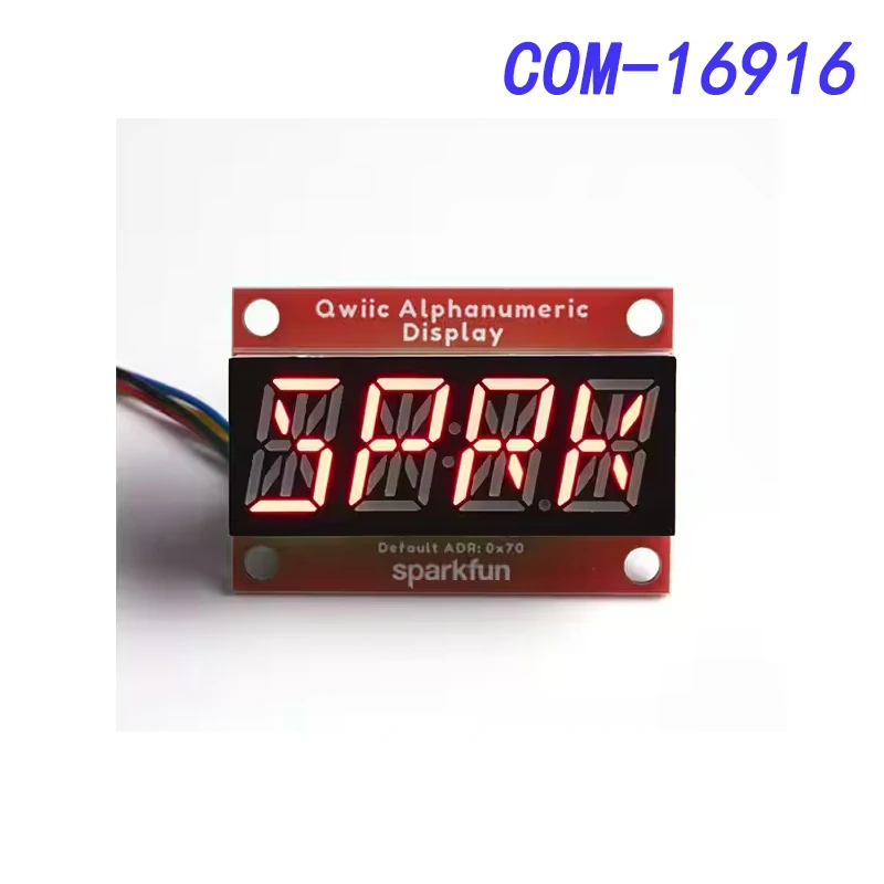 

COM-16916 SparkFun Qwiic Alphanumeric Display - Red