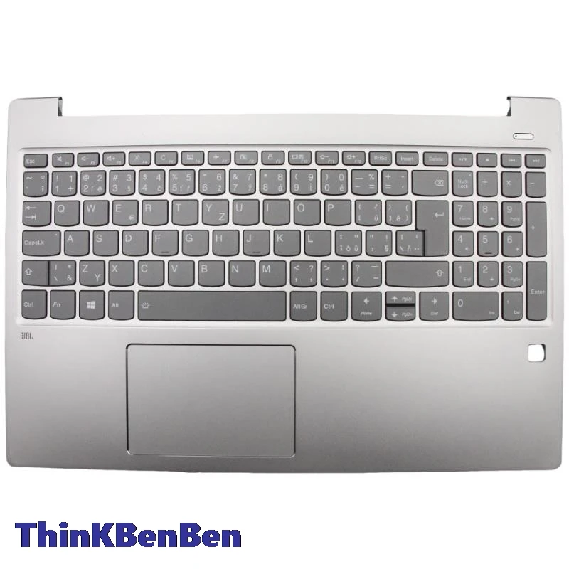 CZ Czech Keyboard Silver Upper Case Palmrest Shell Cover For Lenovo Ideapad 720S -15 15IKB Laptop 5CB0Q62219