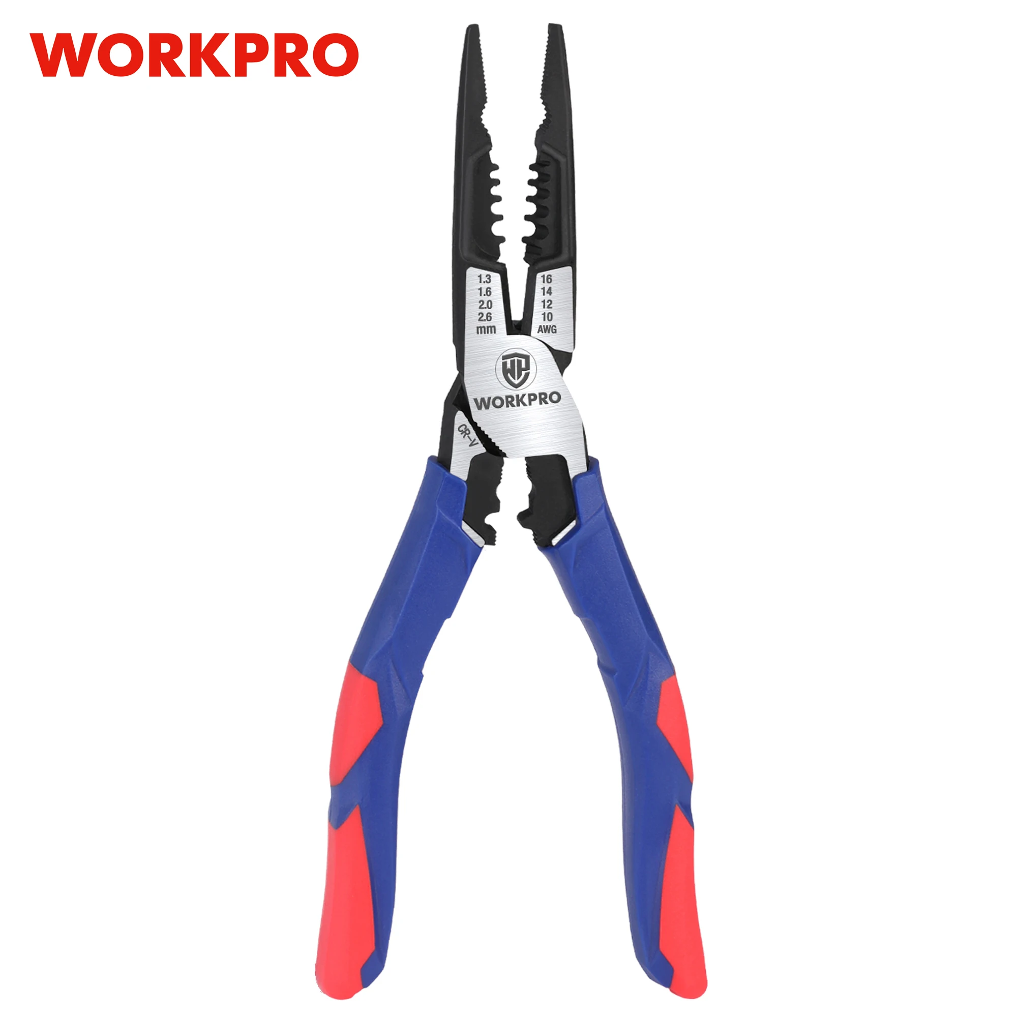 WORKPRO Needle Nose Pliers Hardware Tools Universal Wire Cutters Electrician Multifunctional Universal Diagonal Pliers