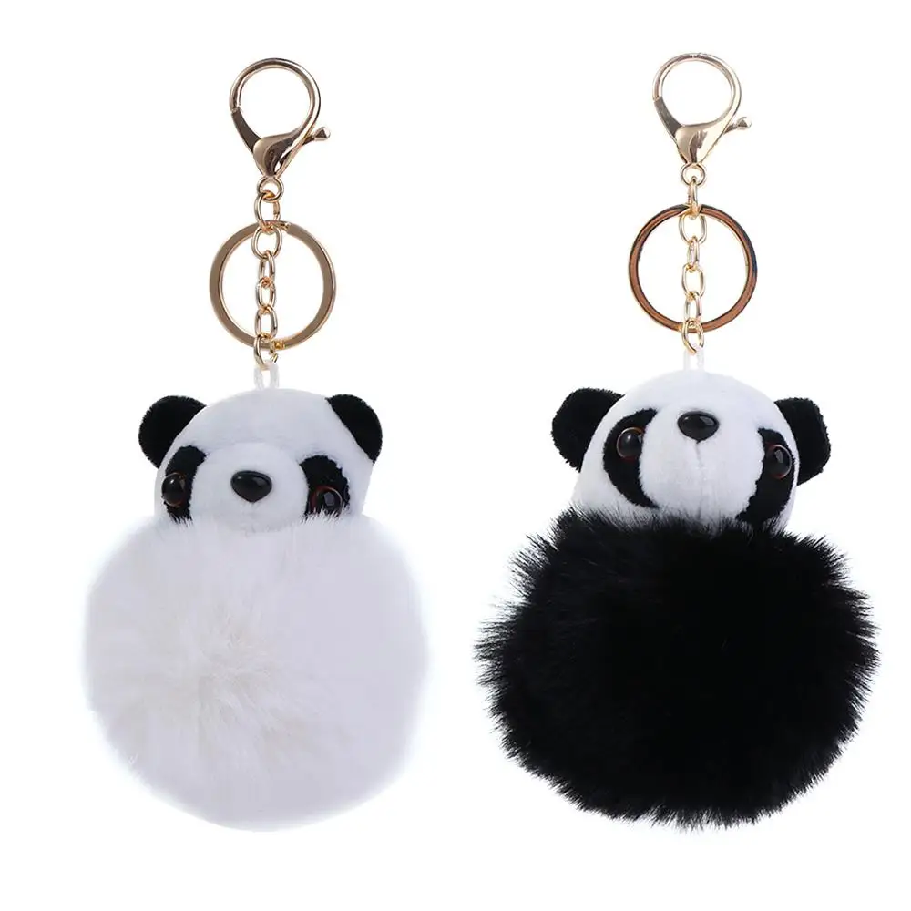 

Car Keyring Bag Ornament Bag Pendant Backpack Pendant Animal Panda Plush Keyring Panda Keychain Hairball Key Chain