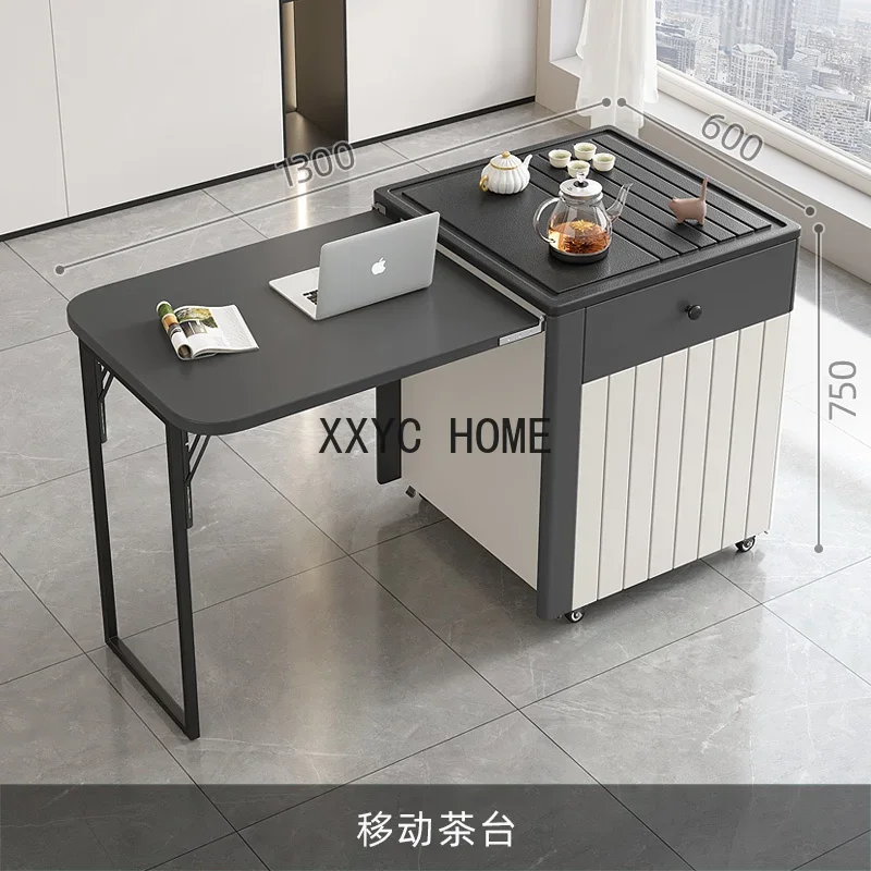 Integrated Folding Tea Making Table Firestone Kung Fu Tea Table Simple Balcony Multi-Functional Tea Cart