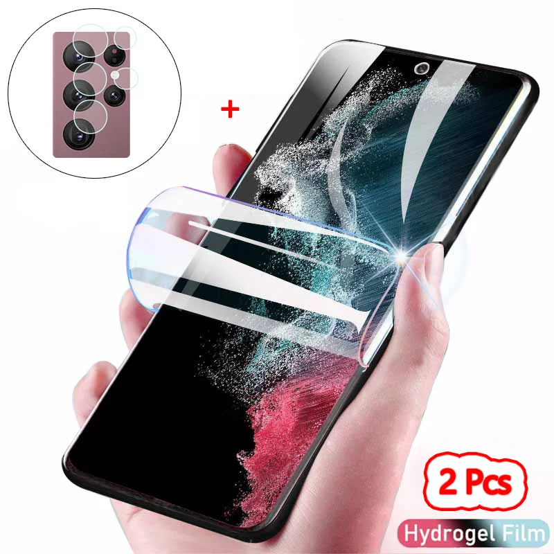 

s23 ultra hydrogel film for samsung s 22 ultra 5g screen protector s22 plus soft glass protection s22+ samsung galaxy s22 ultra