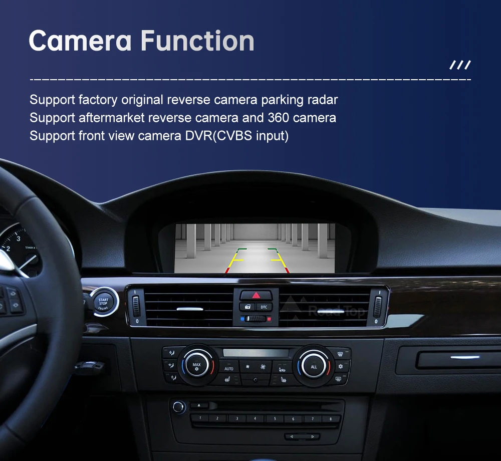 Road Top Wireless CarPlay Touchscreen für BMW 3er/5er Serie E90/E91/E92/E93 E60 E61 E62 CCC/CIC Multimedia Autoradio Android Auto – Detail 18