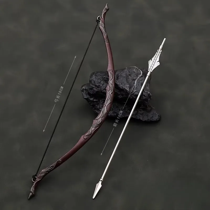 อุปกรณ์เสริมทหารโบราณ ขนาด 1/6 โมเดลธนูและลูกศร สำหรับฟิกเกอร์แอคชั่น 12 นิ้ว ตุ๊กตา BJD และของตกแต่ง