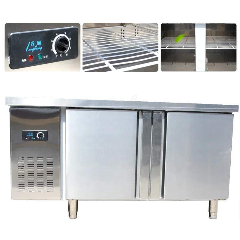 مطعم تجاري، مطبخ بار، خزانة تجميد، فريزر عميق، مبرد سطح المكتب، ثلاجة بار تحت الطاولة