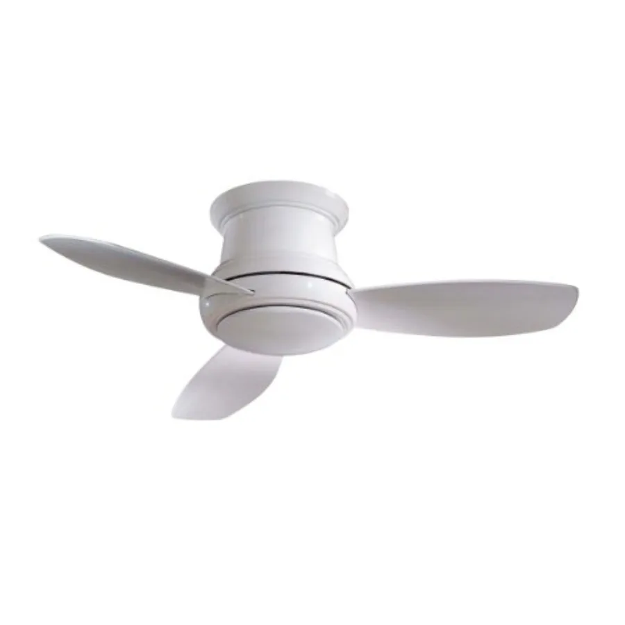 

F519-WH, Concept II, 52 Flush Mount Ceiling Fan with Light Remote Control, White