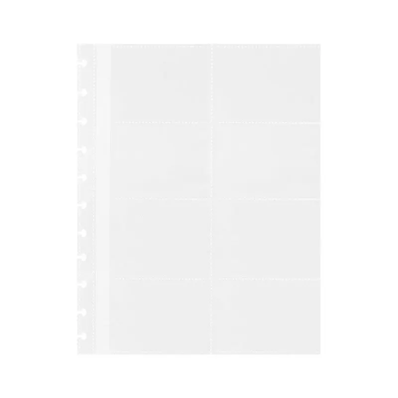 10pcs Standard Binder Sleeves 1P 2P 4P Transparent Photo Album Binder Refill Inner Sleeves Gaming Cards Photocard Storage