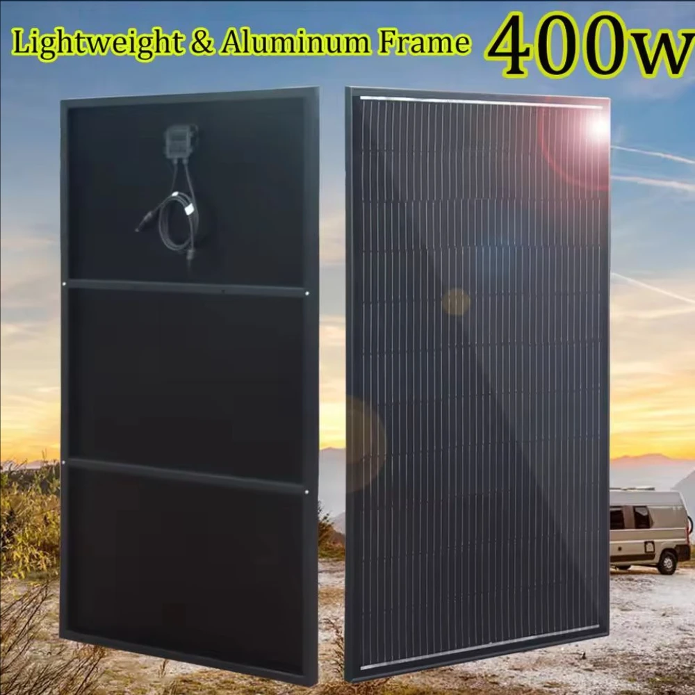 400w 300w 150w pannello solare leggero telaio in alluminio caricabatteria 12v kit pannello fotovoltaico sistema domestico balcone camper RV magazzino UE DHL spedizione
