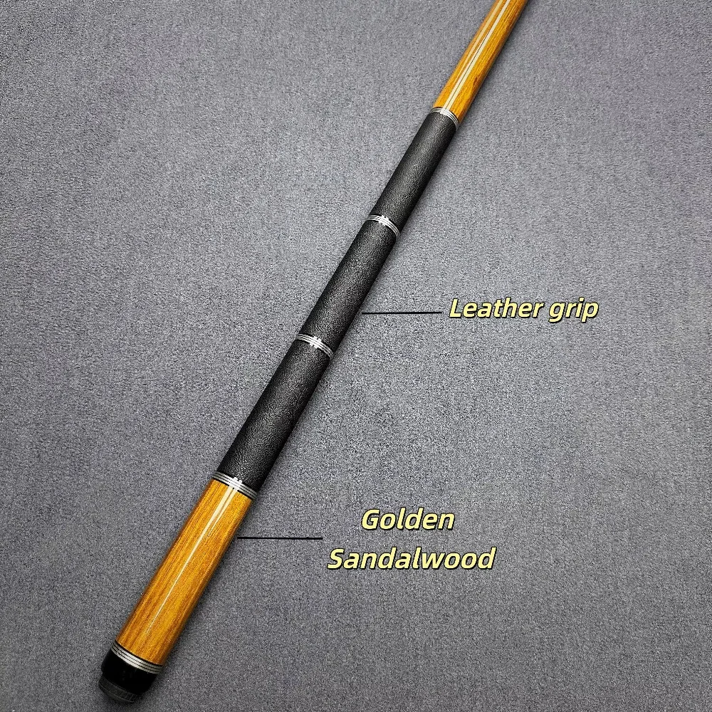 CUE-X HQ2 مجموعة جديلة البلياردو الذهبي خشب الصندل 2 قطعة عصا البلياردو شعاعي مشترك 12.5 مللي متر طرف أنبوب الكربون رمح #2