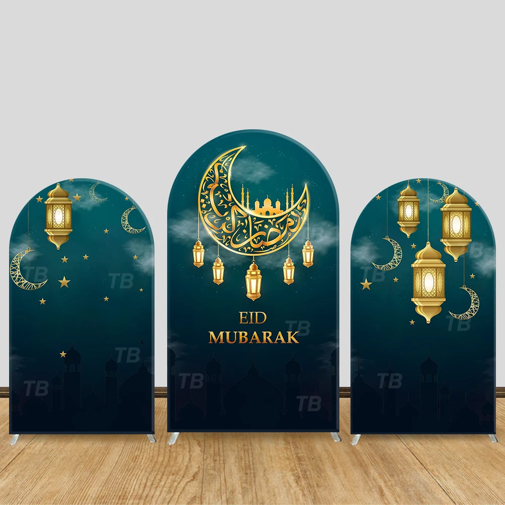 

Eid Mubarak Moon Lantern Theme Arch Backdrop Cover Mosque Cartoon Background For Kids Birthday Baby Shower Party Decoration