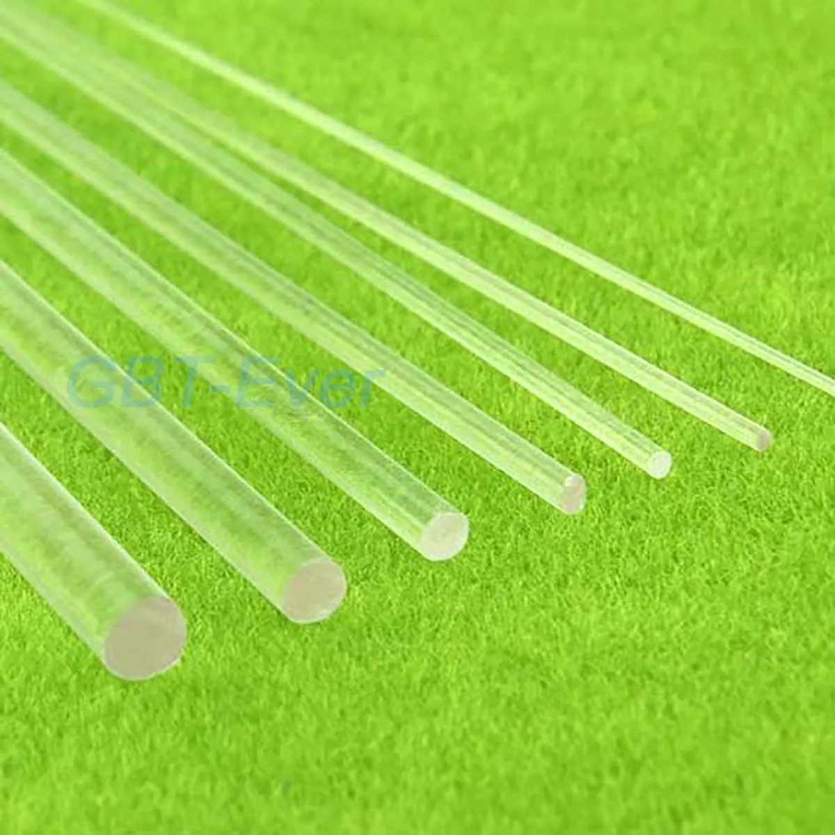 2/5Pcs Transparent Organic Glass Solid Rods Plastic Round Bars Dia 1 1.5 2 3 4 5 6mm Scenery Decor DIY Handmade Accessories