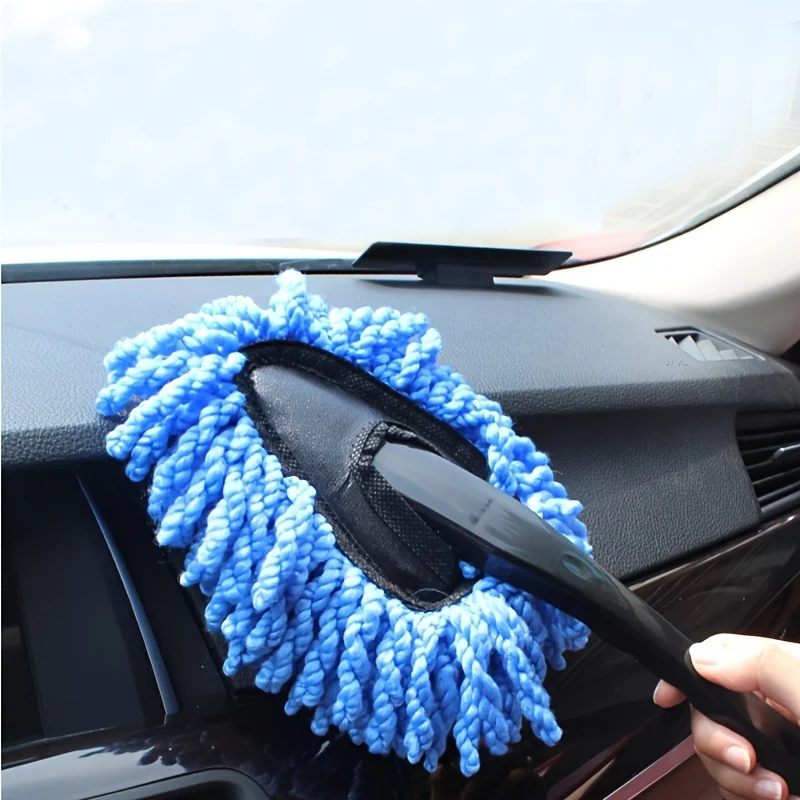 Car Dust Removal Small Duster Wipe Car Soft Brush Cleaning Brush Mini Bristle Brush Dust Removal Brush Nanofiber Car Interior image 2