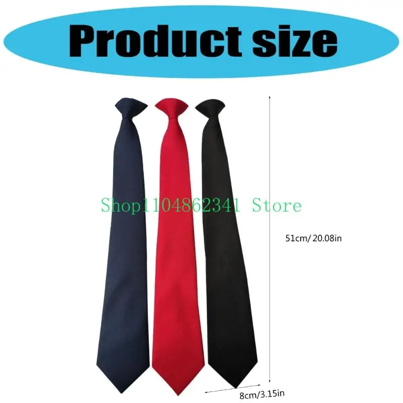 Clip 5asd cravatta cravatta cravatta facile da indossare cravatta per il collo per evento formale business 10x