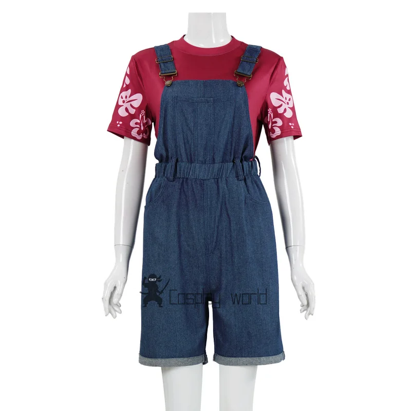 

AnimeLilo & Stitch‌ Lilo Cosplay Costume Stitch Outfit Uniform Shirt Suspenders Rompers Halloween Carnival Disguise Suit