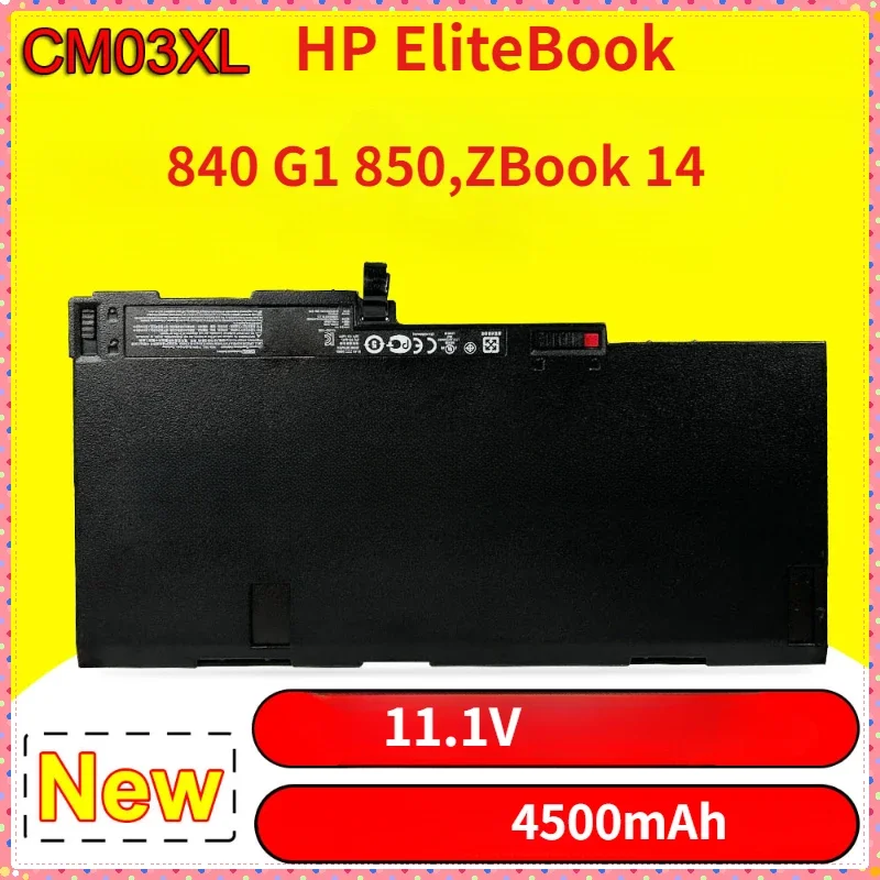 

CM03XL Laptop Battery For HP EliteBook 840 G1 850,ZBook 14 11.1V 4500mAh Laptop Parts & Accessories