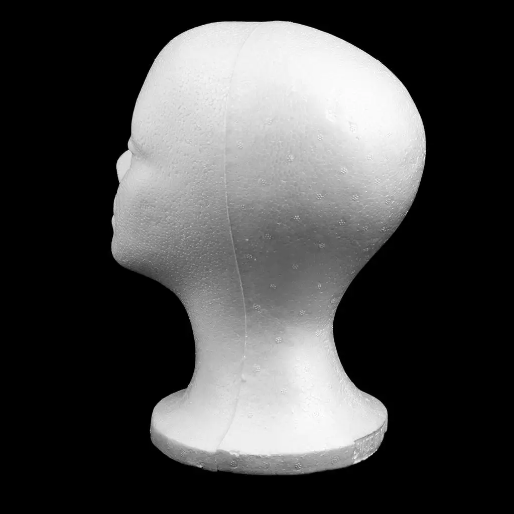 Modelo de cabeza femenina, peluca, sombrero de pelo, maniquí de exhibición, 265x255mm