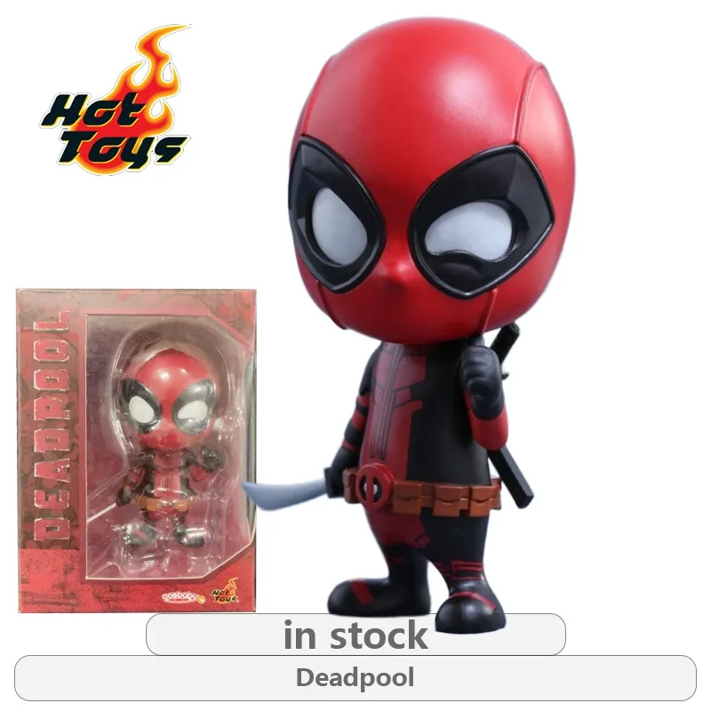 

HotToys Original COSBABY Series Deadpool Action Figure Q-version Figurine Model Toys Movable Model Ornaments Gifts Fo Boys