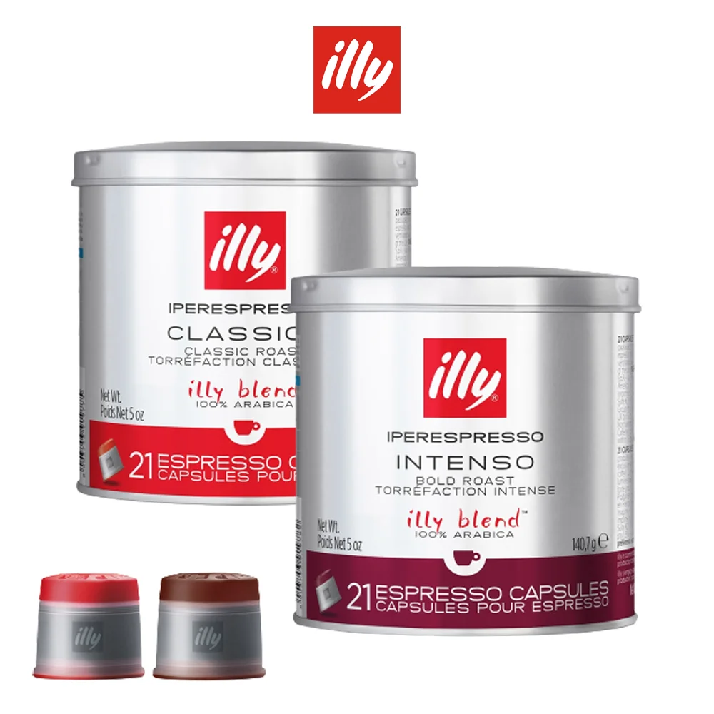[موزع إيلي الرسمي] [مجموعة التركيب] كبسولة إيلي الأصلية قهوة اسبريسو كلاسيكو + مجموعة كبسولة إنتينسو 21