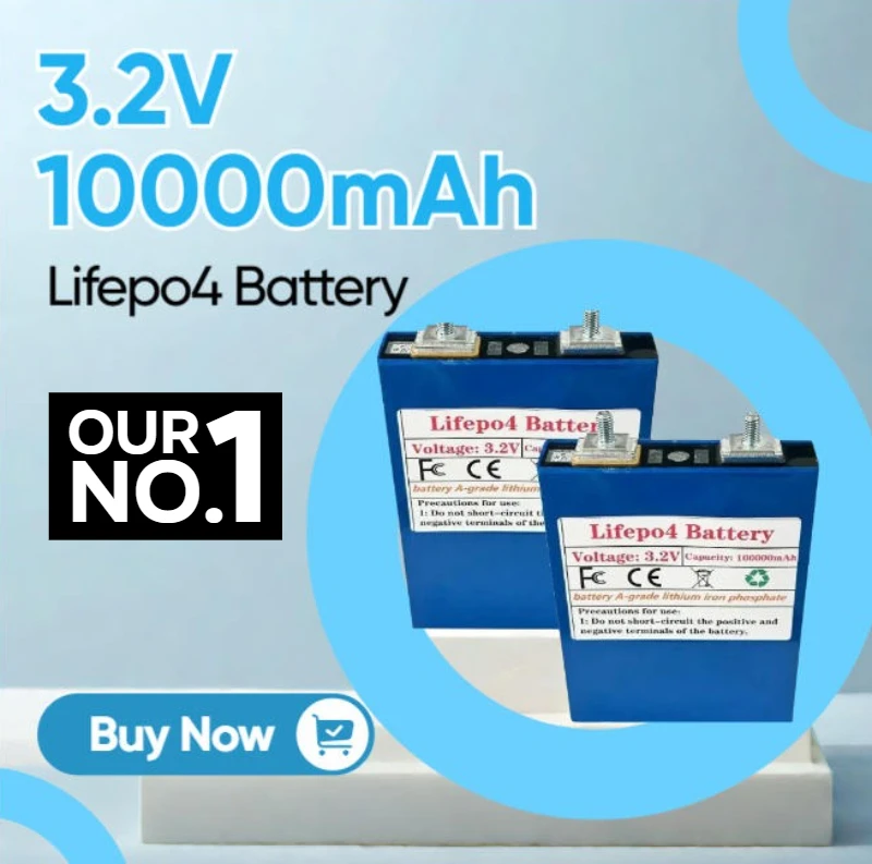 

3.2V 10000mAh Lithium Iron Phosphate DIY Equipment Electric Vehicle Power Energy Storage Rechargeable Battery